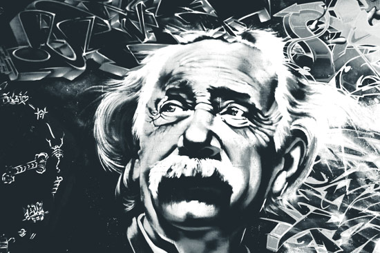 Wallpaper - Graffiti Albert Einstein