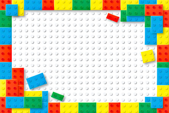 Wallpaper - Lego colored blocks