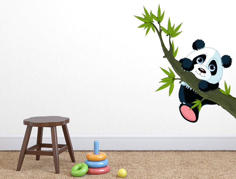 wall sticker - Naughty Panda Bear