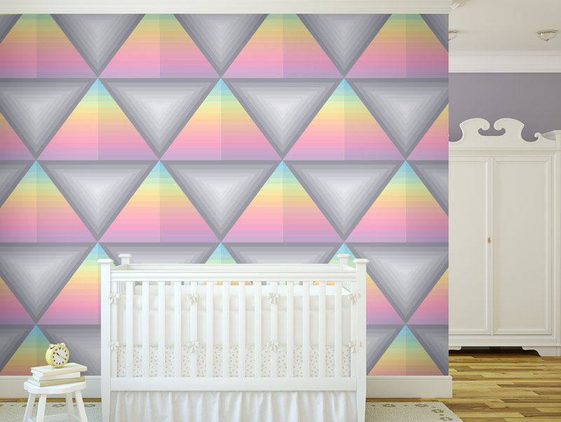 Wallpaper - Triangles in fine tones