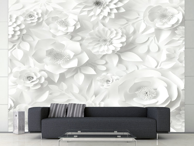Wallpaper - paper flowers