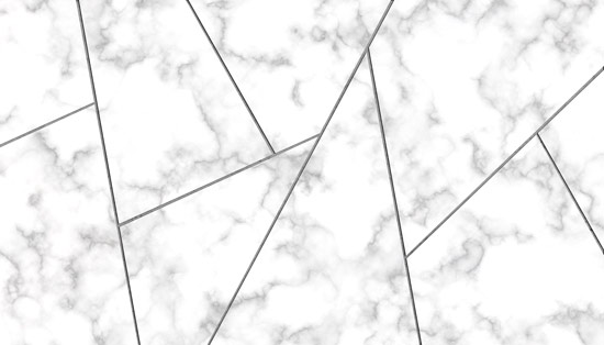 Wallpaper - geometric shapes - white and gray marble