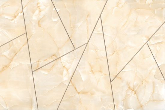 Wallpaper - geometric shapes of beige marble