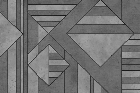 Wallpaper - Geometric shapes of dark concrete