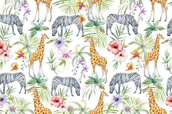 Wallpaper | Animals and flowers
