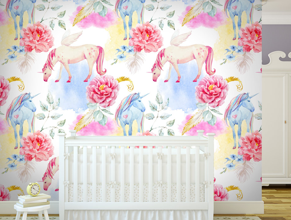 Wallpaper - Colorful Unicorns