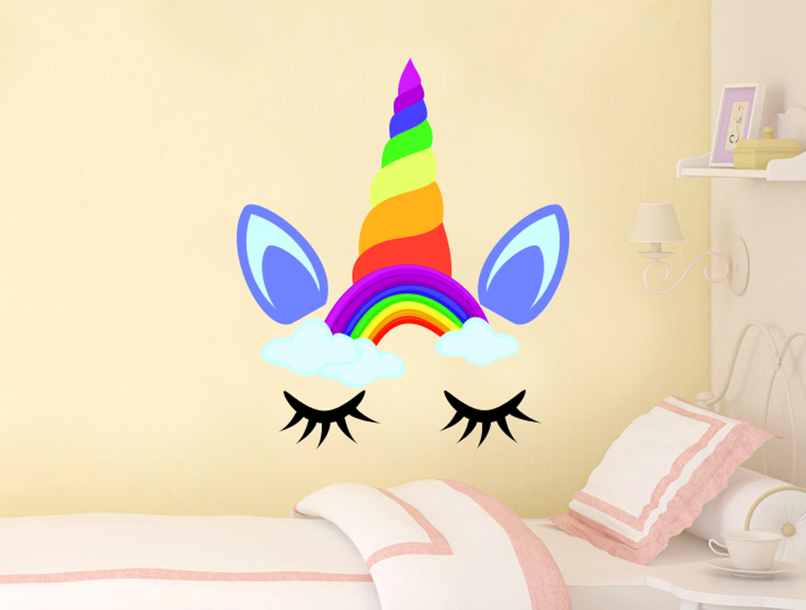 Sticker - Colorful rainbow unicorn