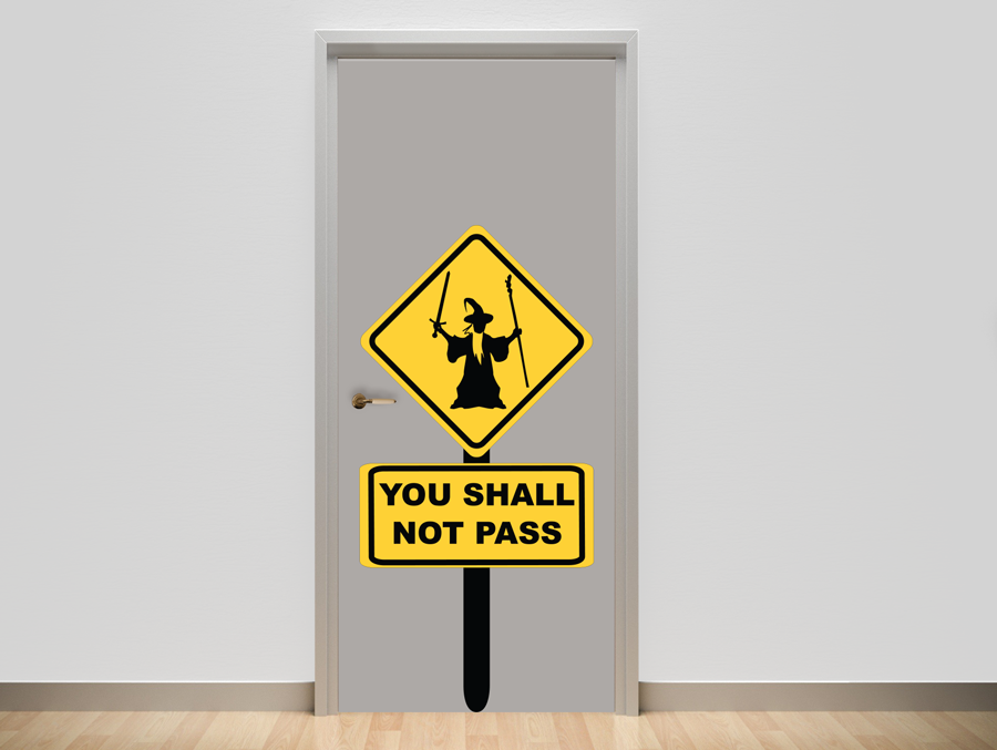 Wall Sticker - You shall not pass