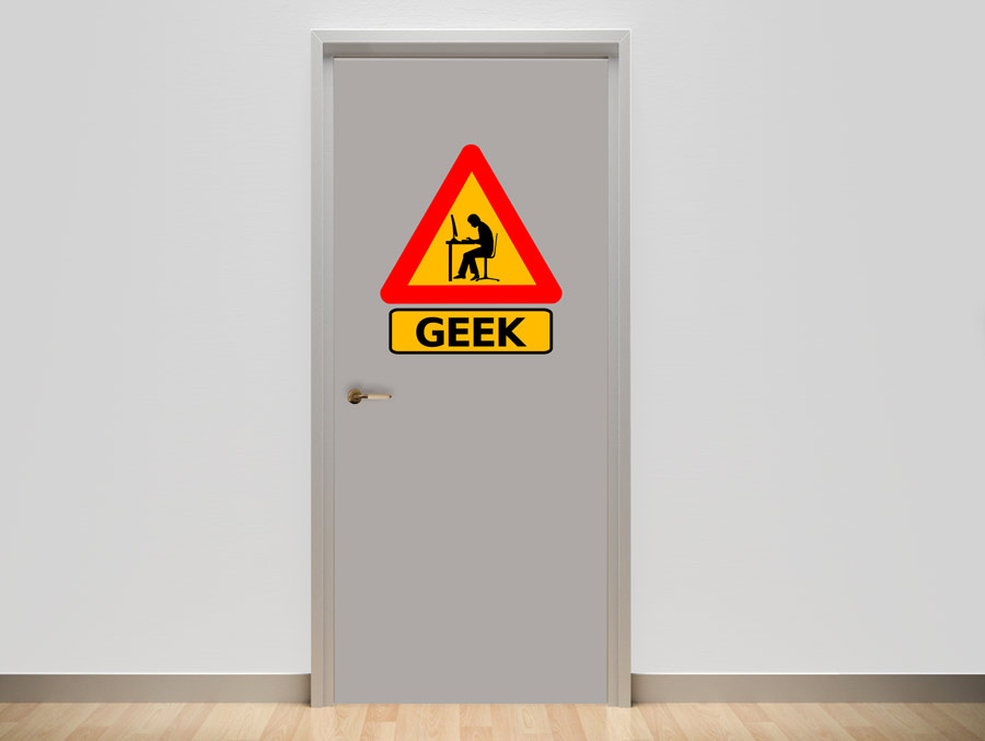 Wall Sticker - Geek sign