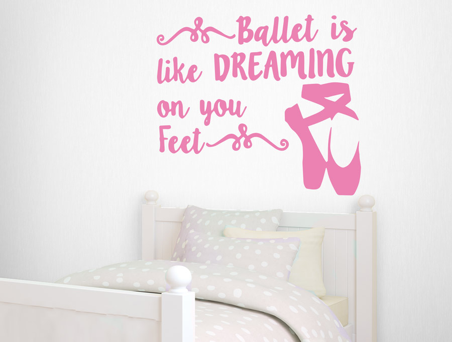 Wall Sticker - ballet is like dreaming ...
