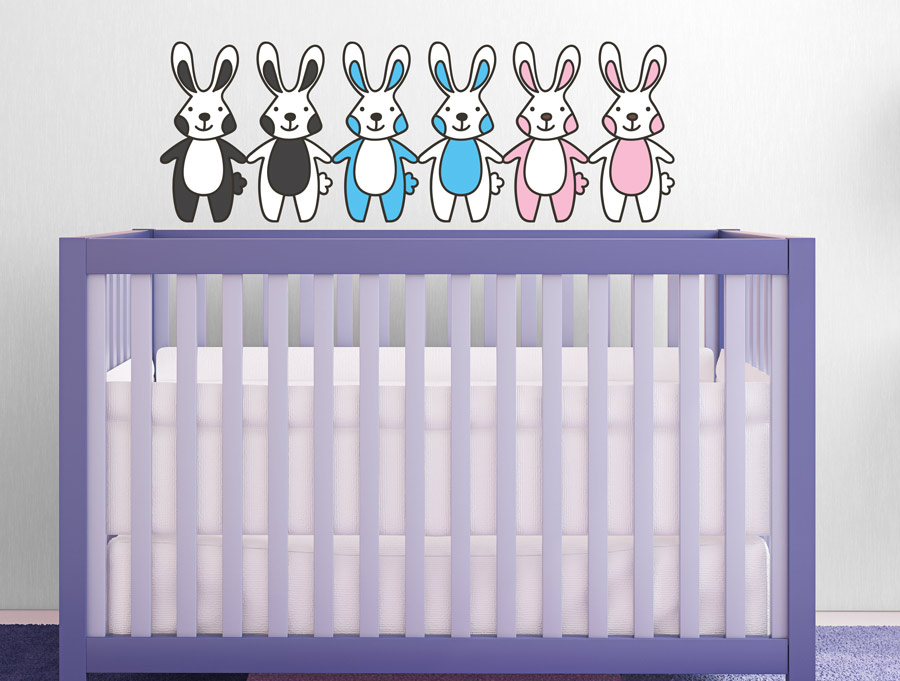 Wall Sticker - Cute Rabbits