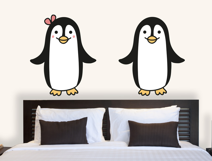 Wall Sticker - Cute Penguins