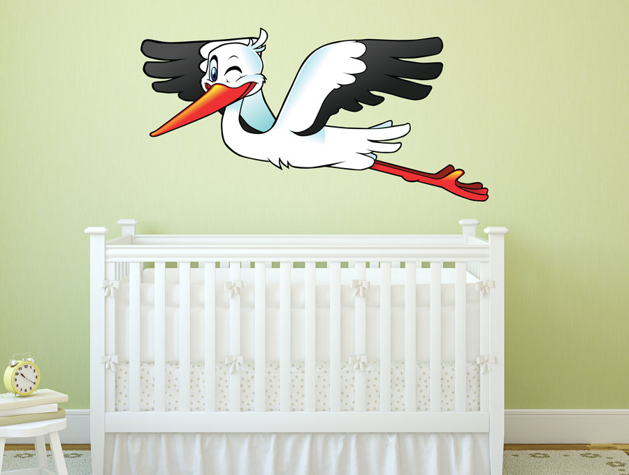 Wall Sticker - Cute Stork