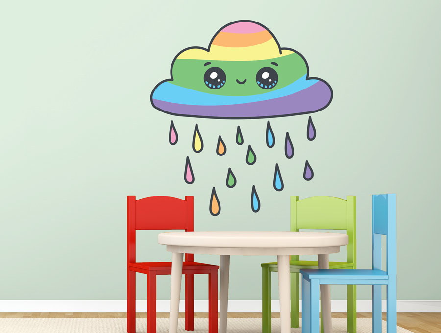 Wall Sticker - Rainbow Cloud