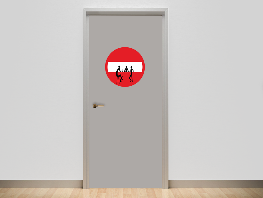 Wall Sticker - No Entry