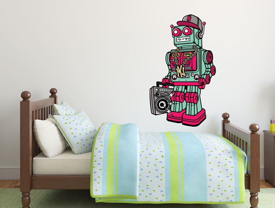 Wall Sticker - Cool Robot Designed