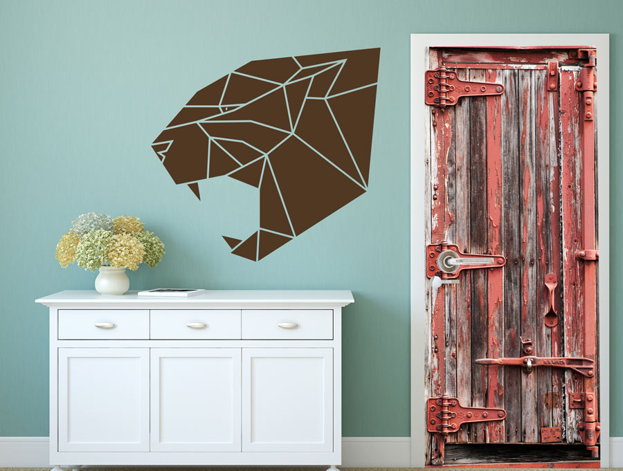 Sticker - Panther Geometric Shapes