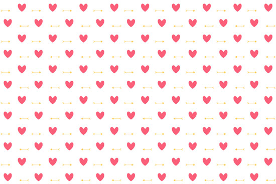 Wallpaper - red hearts and arrows