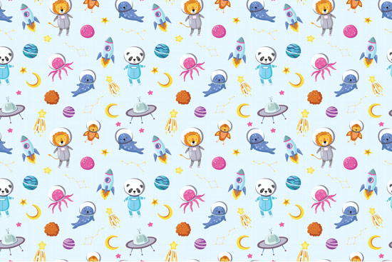 Wallpaper - sweet animals in space