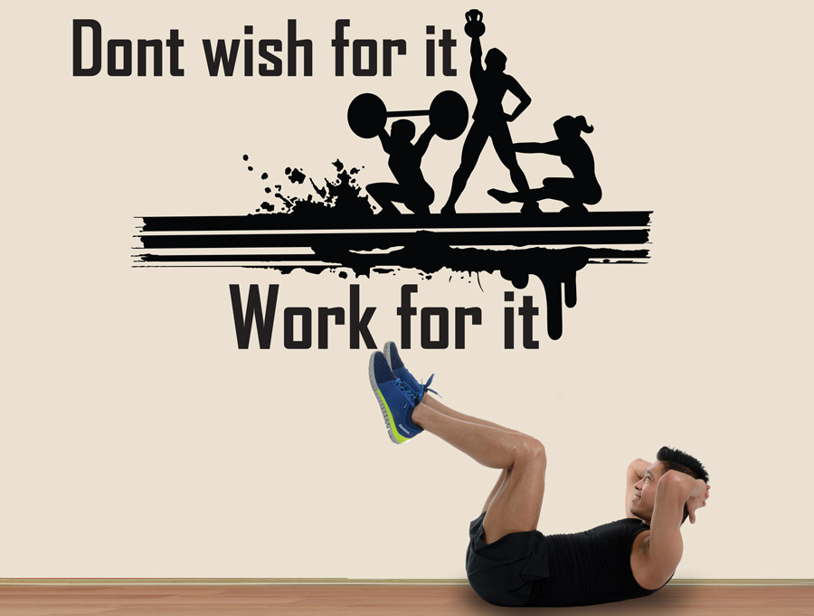 Sticker - Don't wish for it, work for it