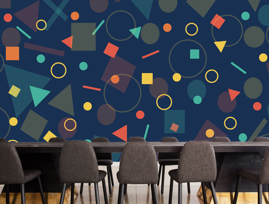 Wallpaper - scattered shapes