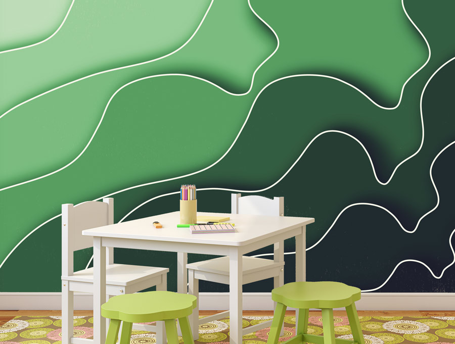 Wallpaper - green shades design