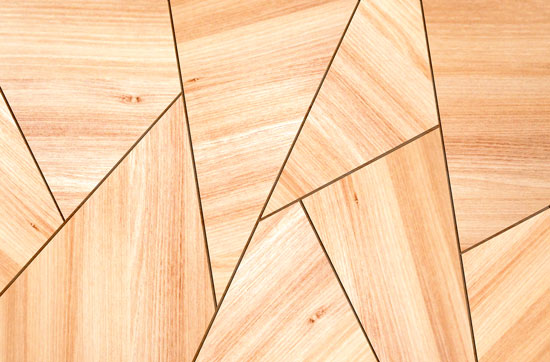 Geometric shapes wood texture