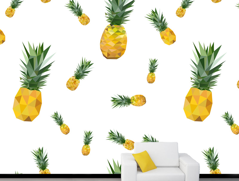 Wallpaper | Geometric pineapples