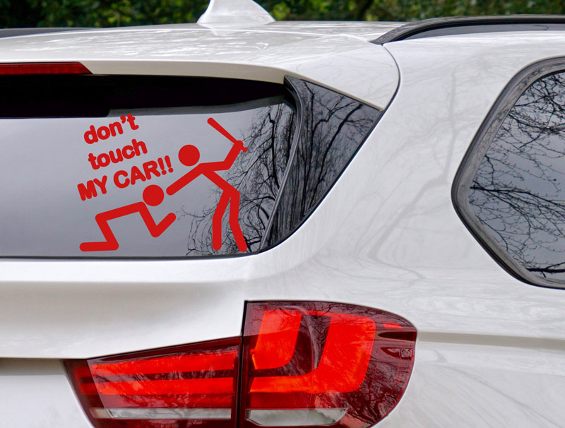 Car sticker - Don't touch my car