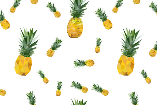 Wallpaper | Geometric pineapples
