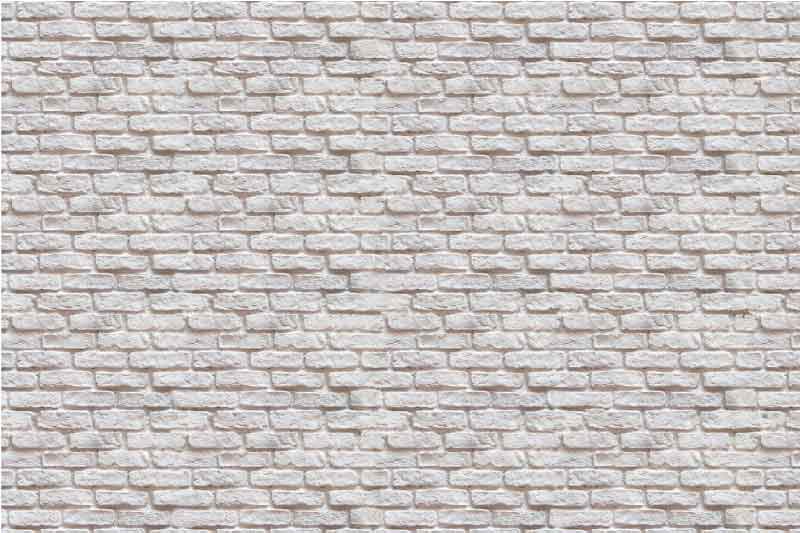Authentic white bricks wallpaper