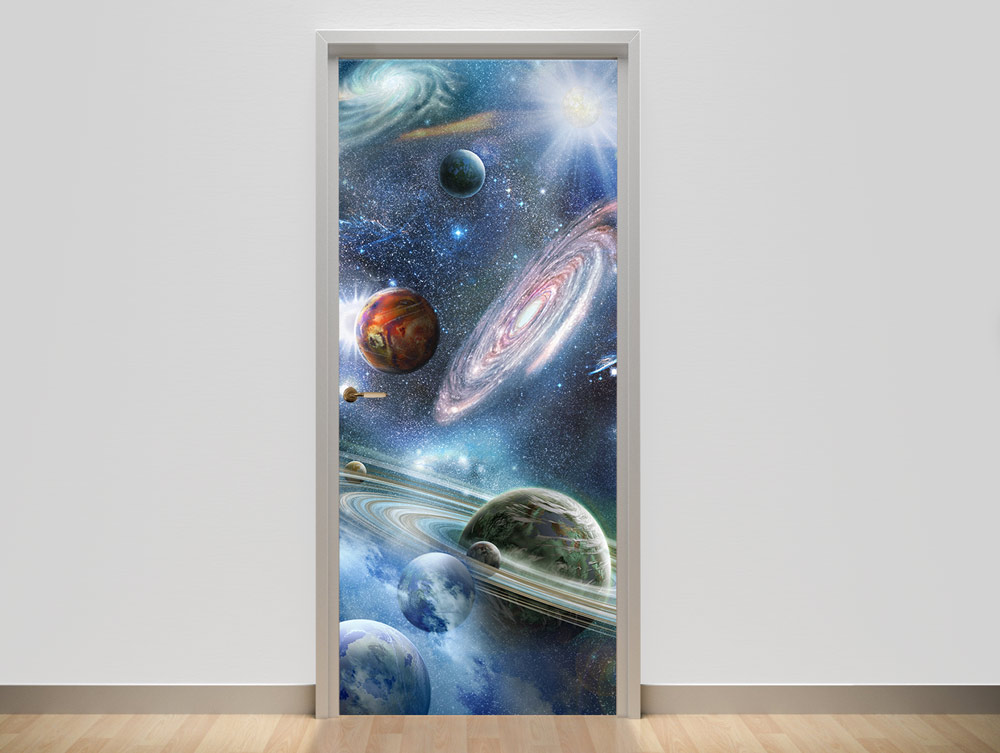 Door wallpaper - planets