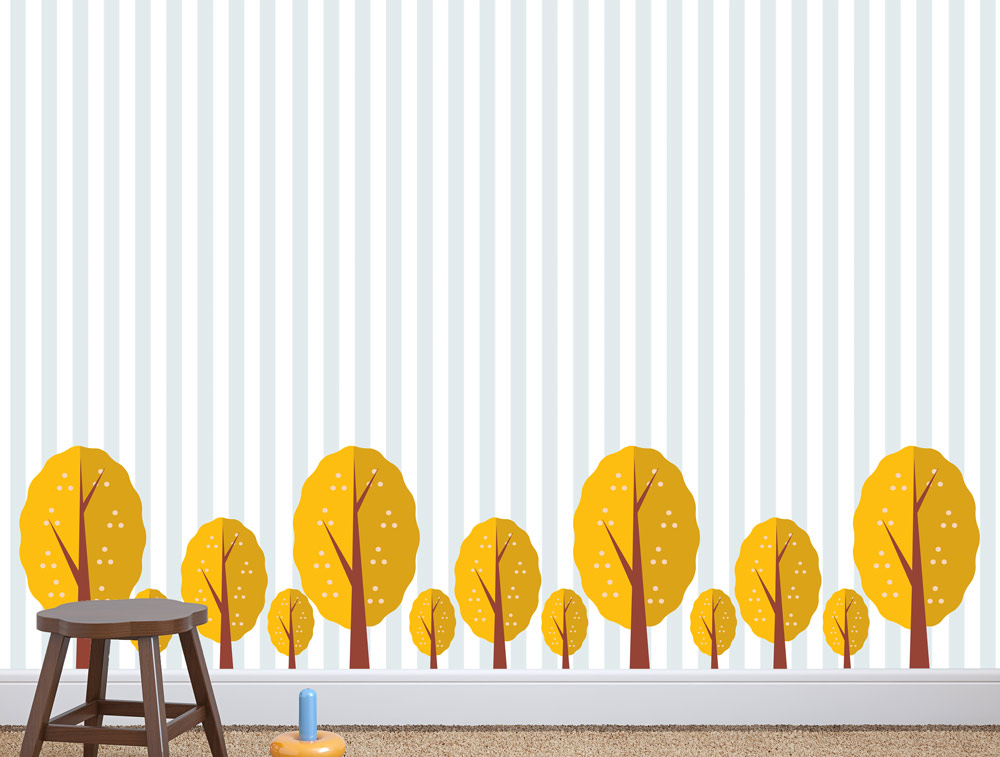 Wallpaper - trees and stripes