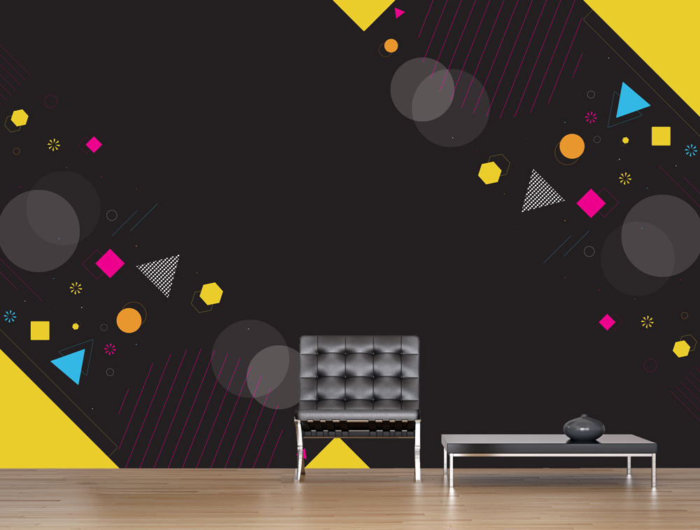 Wallpaper - colorful geometric shapes