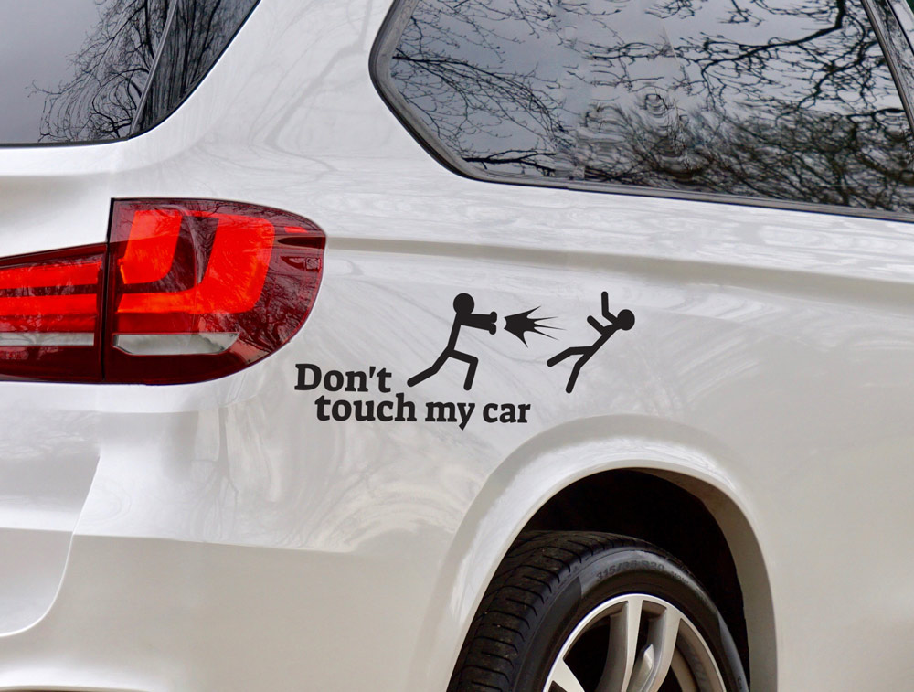Car sticker - Do not touch my car