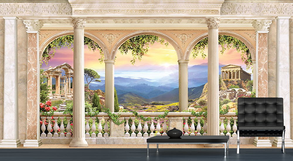 Wallpaper - large balcony and beautiful view