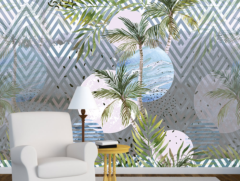 Wallpaper - an abstract tropical design