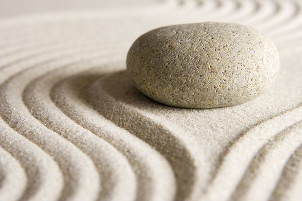 Wallpaper sticker - stone in smooth sand