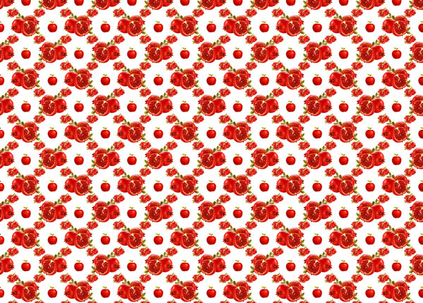 Wallpaper sticker - red pomegranates