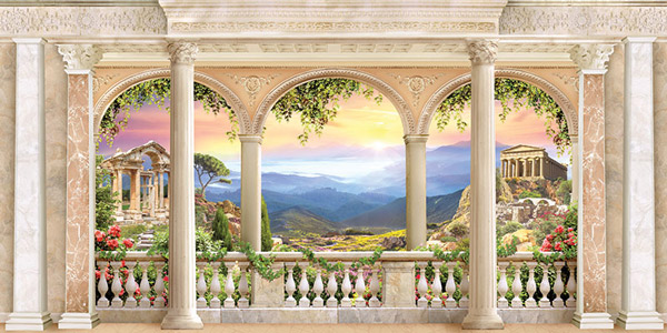 Wallpaper - large balcony and beautiful view
