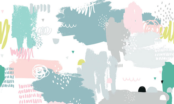 Wallpaper - stains in pastel shades