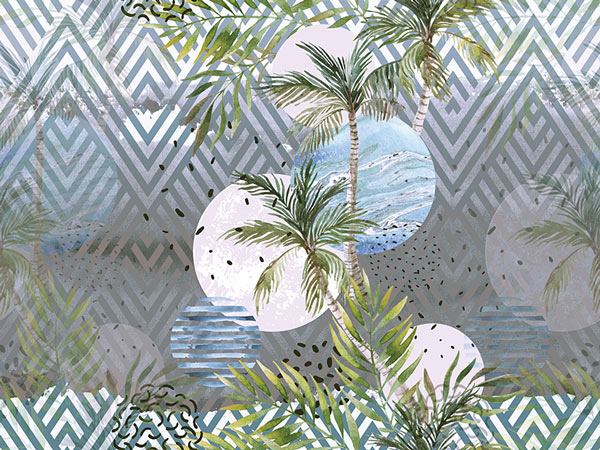 Wallpaper - an abstract tropical design