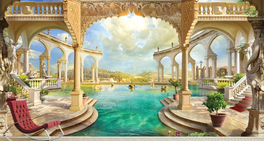 Wallpaper | Beautiful large pool