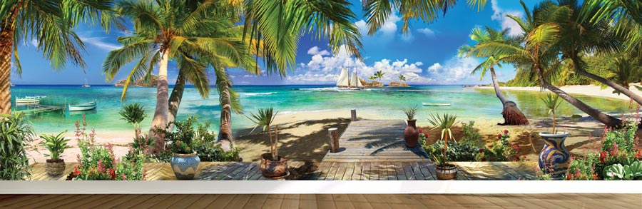 Wallpaper | Beautiful tropical panorama landscape