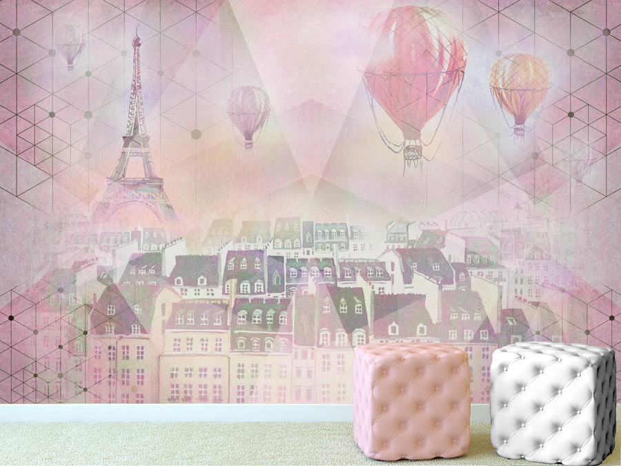 Wallpaper | Pink French design