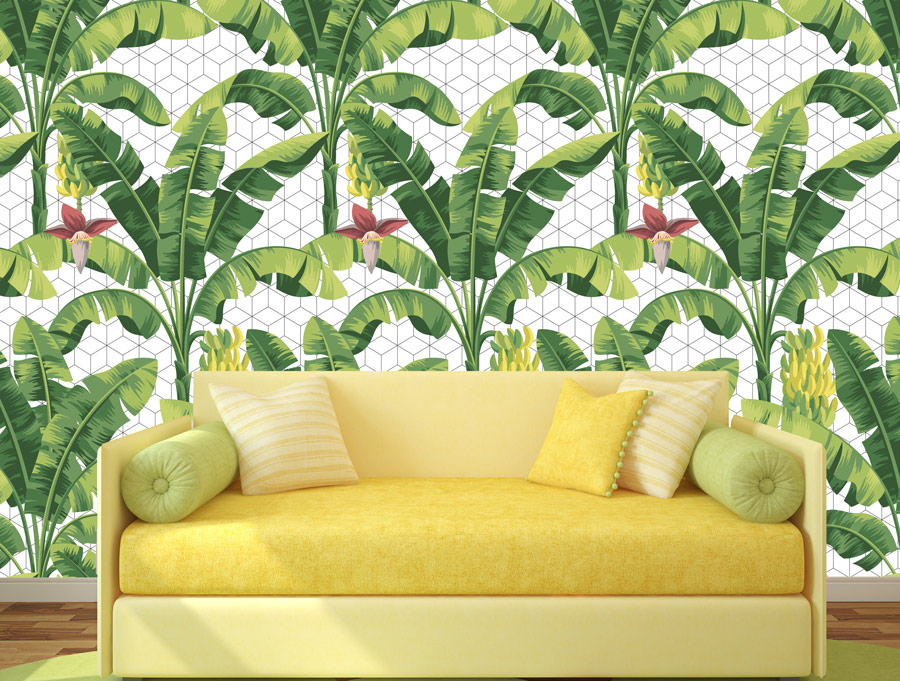 Wallpaper | Banana tree leaves