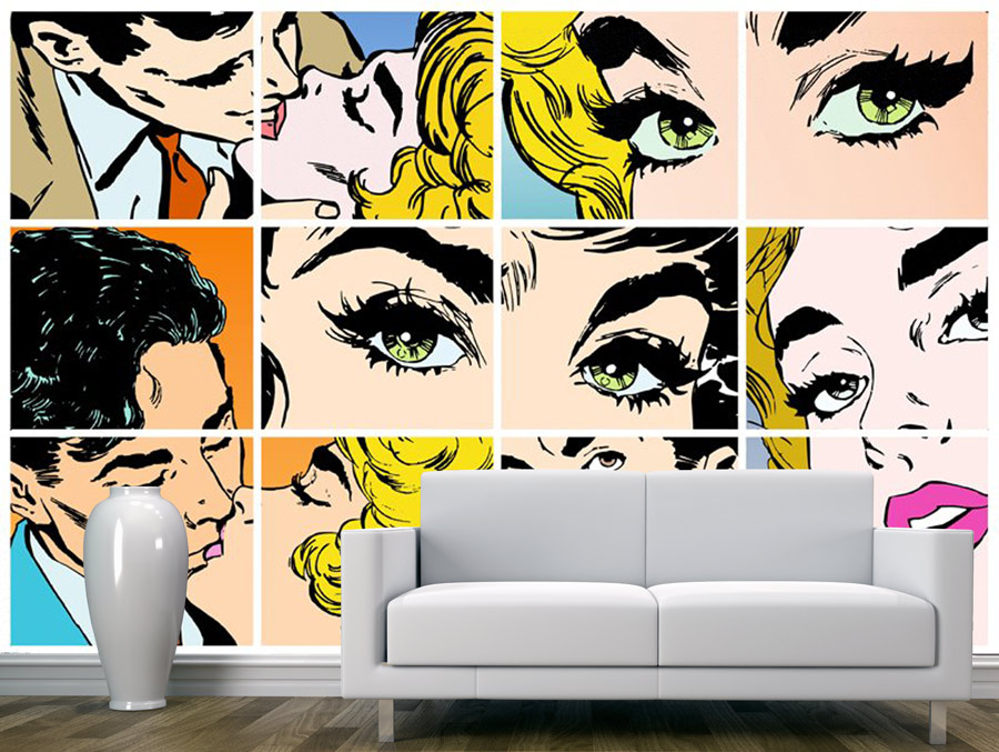 Wall Sticker | A colorful comic page