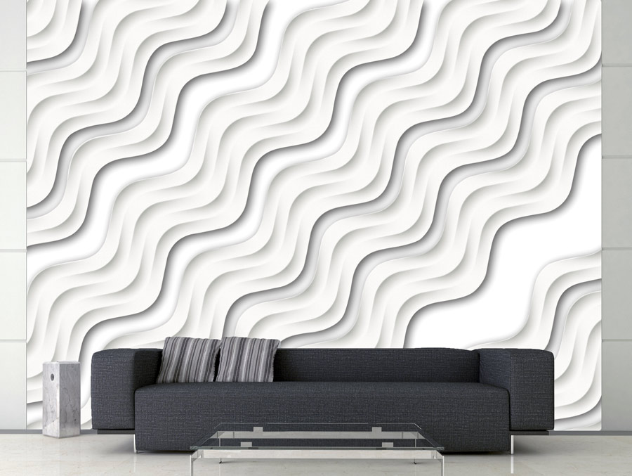 Wallpaper | White waves