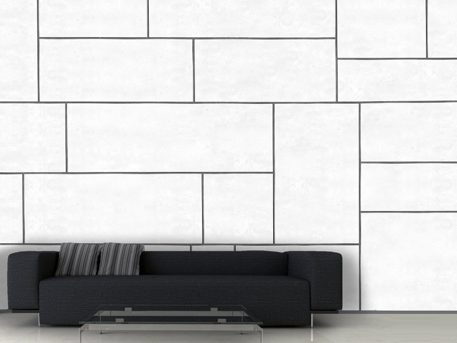 Wallpaper | Rectangular white concrete