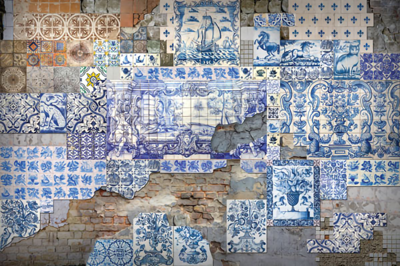 Wallpaper | Old tiles